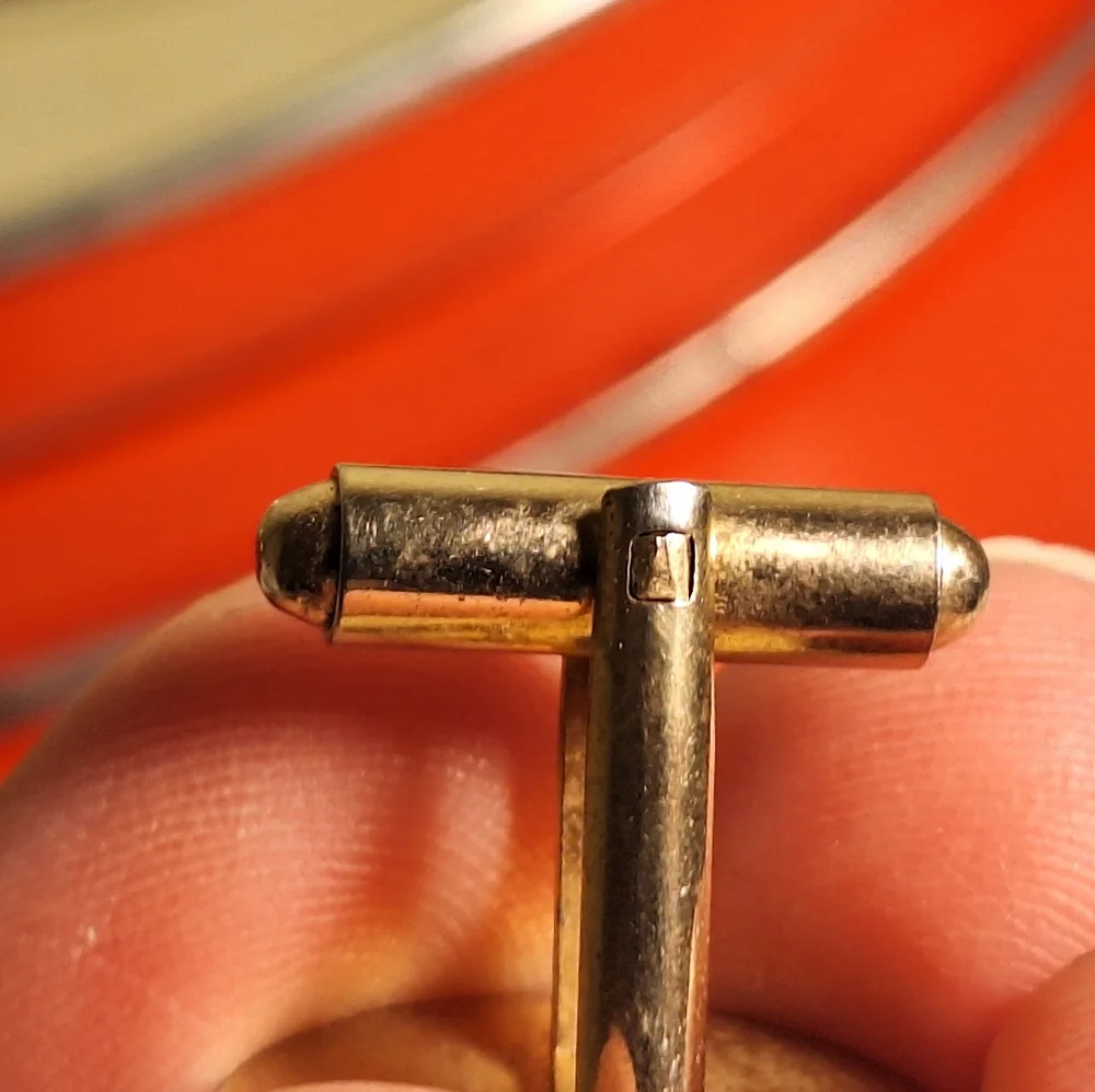 Vintage Oval, Goldtone Cuff Links